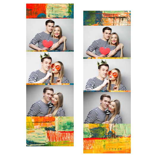 Obraz + kwadraty + 104 brak ramki