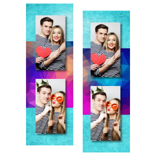 Niebieska impreza + trójkąty + 106 brak ramki