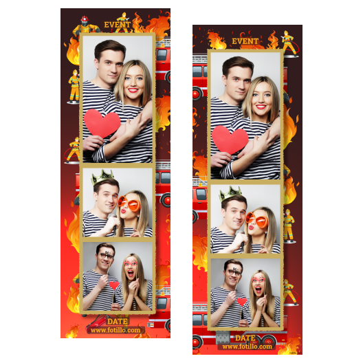 Dzień Strażaków + ogień + 107 złoty z podpisem Dzień Strażaków + ogień + 107 złoty z podpisem