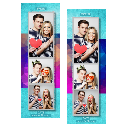 Niebieska impreza + trójkąty + 107 z podpisem Niebieska impreza + trójkąty + 107 z podpisem