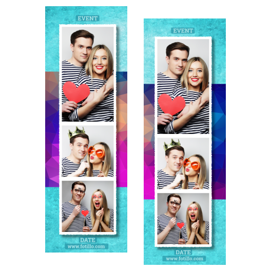 Niebieska impreza + trójkąty + 107 biały z podpisem Niebieska impreza + trójkąty + 107 biały z podpisem