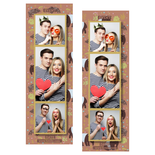 Dzień Tapira + liście i zwierzęta + 108 złoty z podpisem Dzień Tapira + liście i zwierzęta + 108 złoty z podpisem