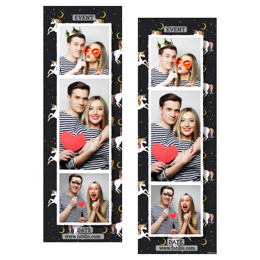 Dzień jednorożca + kolaż, gwiazdy + 108 biały z podpisem Dzień jednorożca + kolaż, gwiazdy + 108 biały z podpisem