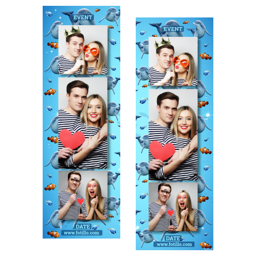 Dzień delfinów + ryby + 108 brak ramki z podpisem Dzień delfinów + ryby + 108 brak ramki z podpisem