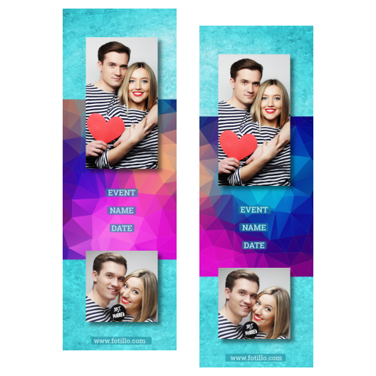 Niebieska impreza + trójkąty + 110 brak ramki z podpisem Niebieska impreza + trójkąty + 110 brak ramki z podpisem