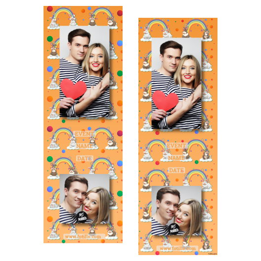 Dzień Sobowtóra + tęcze i króliki + 110 brak ramki z podpisem Dzień Sobowtóra + tęcze i króliki + 110 brak ramki z podpisem