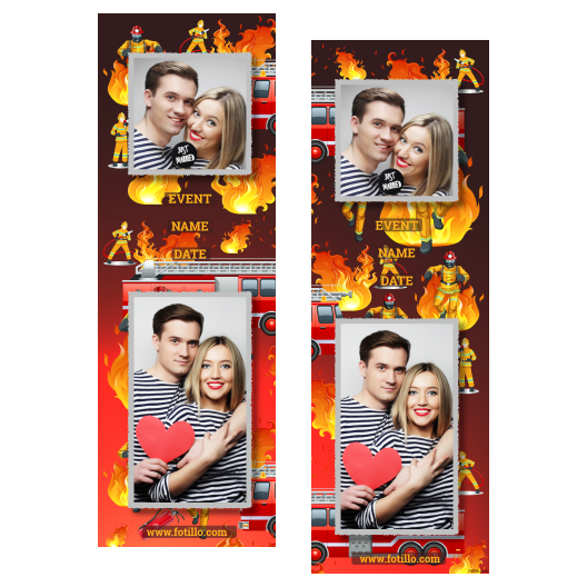 Dzień Strażaków + ogień + 111 z podpisem Dzień Strażaków + ogień + 111 z podpisem