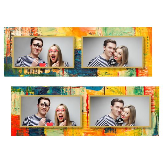 Obraz + kwadraty + 201 złoty