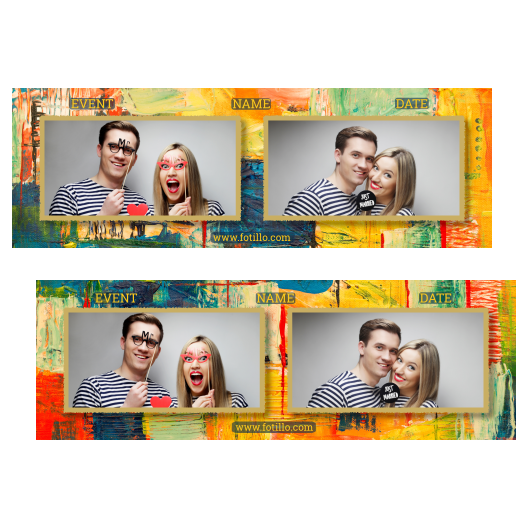 Obraz + kwadraty + 201 złoty z podpisem