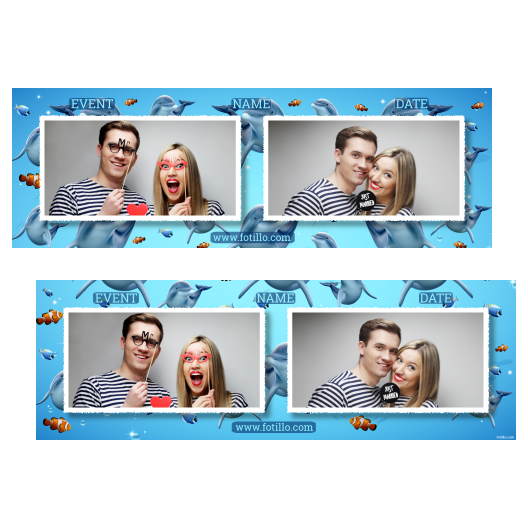 Dzień delfinów + ryby + 201 biały z podpisem Dzień delfinów + ryby + 201 biały z podpisem