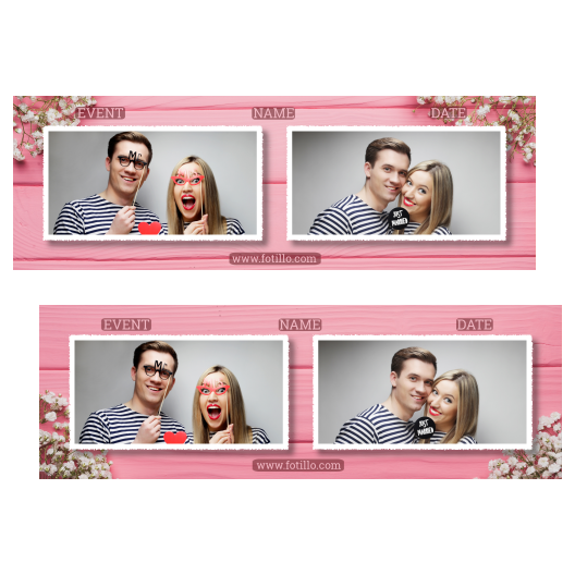 Różowe przyjęcie + deski + 201 biały z podpisem Różowe przyjęcie + deski + 201 biały z podpisem