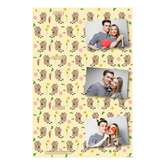 Dzień chomika + kwiaty + 301 brak ramki z podpisem Dzień chomika + kwiaty + 301 brak ramki z podpisem