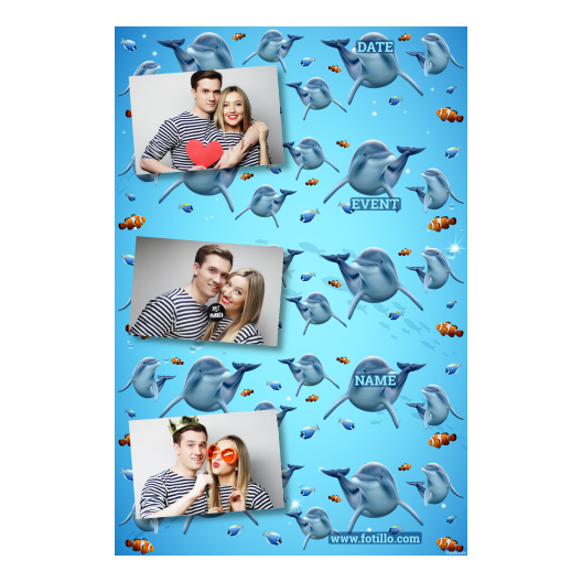 Dzień delfinów + ryby + 302 brak ramki z podpisem Dzień delfinów + ryby + 302 brak ramki z podpisem