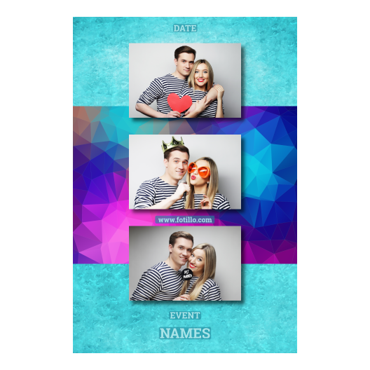 Niebieska impreza + trójkąty + 306 brak ramki z podpisem Niebieska impreza + trójkąty + 306 brak ramki z podpisem