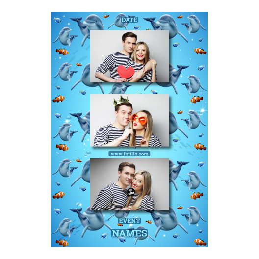 Dzień delfinów + ryby + 306 brak ramki z podpisem Dzień delfinów + ryby + 306 brak ramki z podpisem