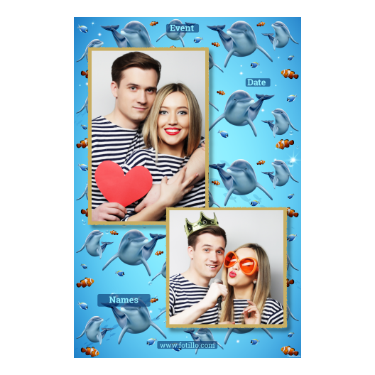 Dzień delfinów + ryby + 307 złoty z podpisem Dzień delfinów + ryby + 307 złoty z podpisem