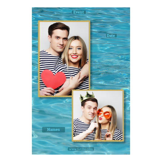 Woda + fale + 307 złoty z podpisem Woda + fale + 307 złoty z podpisem