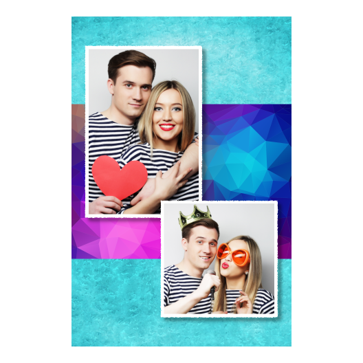 Niebieska impreza + trójkąty + 307 biały Niebieska impreza + trójkąty + 307 biały