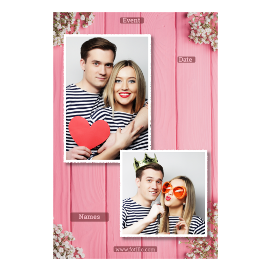 Różowe przyjęcie + deski + 307 biały z podpisem Różowe przyjęcie + deski + 307 biały z podpisem