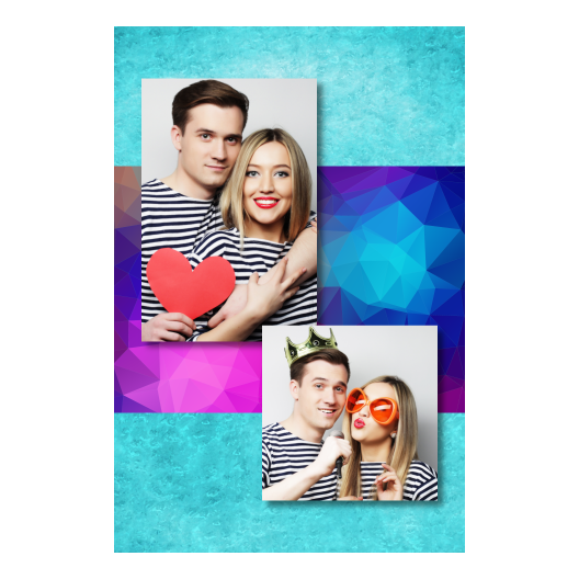 Niebieska impreza + trójkąty + 307 brak ramki Niebieska impreza + trójkąty + 307 brak ramki