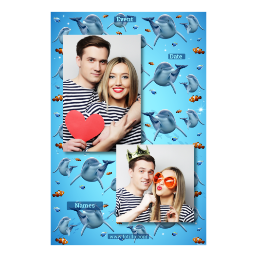 Dzień delfinów + ryby + 307 brak ramki z podpisem Dzień delfinów + ryby + 307 brak ramki z podpisem