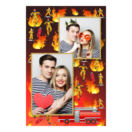 Dzień Strażaków + ogień + 308 złoty Dzień Strażaków + ogień + 308 złoty