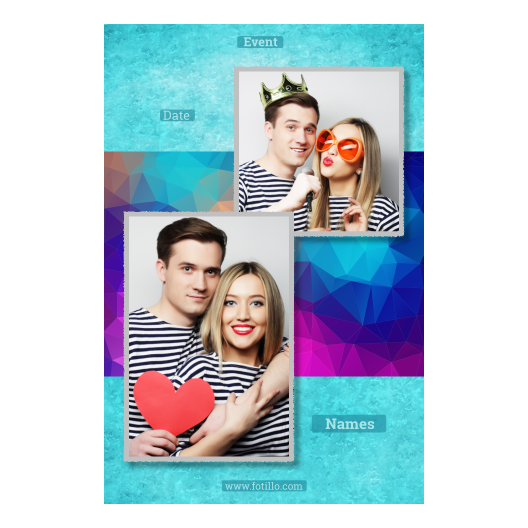 Niebieska impreza + trójkąty + 308 z podpisem Niebieska impreza + trójkąty + 308 z podpisem