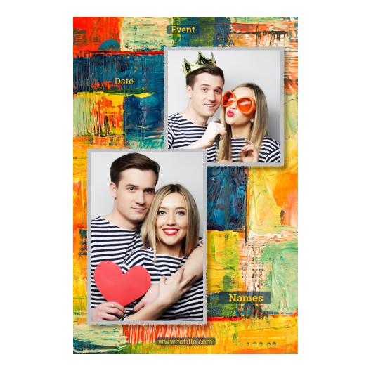 Obraz + kwadraty + 308 z podpisem Obraz + kwadraty + 308 z podpisem