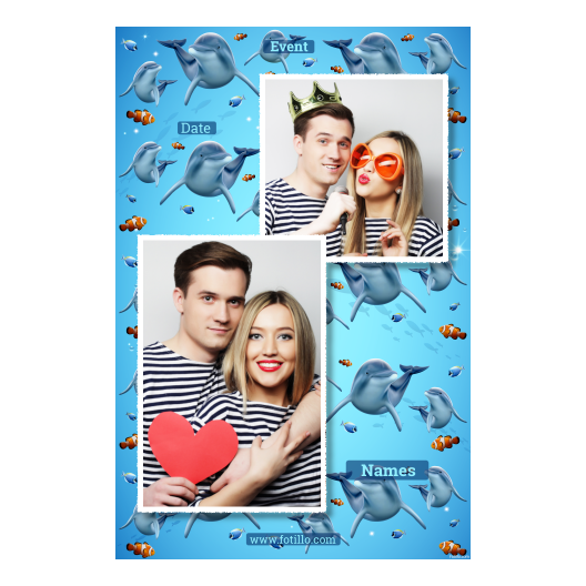 Dzień delfinów + ryby + 308 biały z podpisem