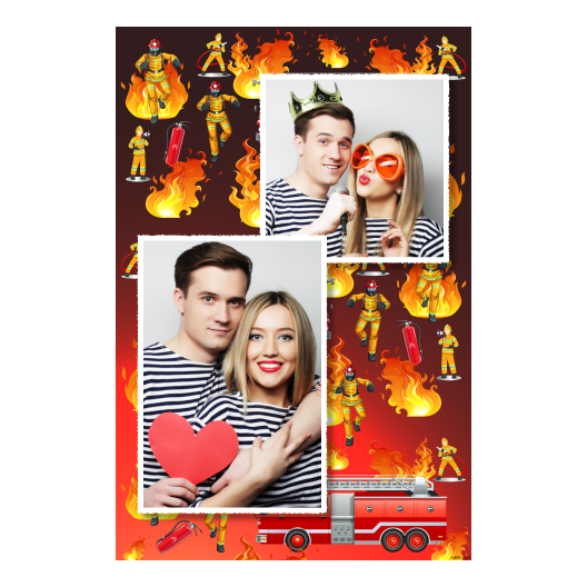 Dzień Strażaków + ogień + 308 biały Dzień Strażaków + ogień + 308 biały