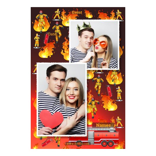 Dzień Strażaków + ogień + 308 biały z podpisem Dzień Strażaków + ogień + 308 biały z podpisem