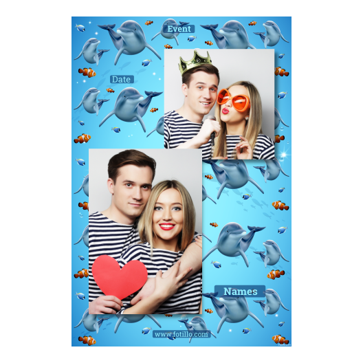 Dzień delfinów + ryby + 308 brak ramki z podpisem