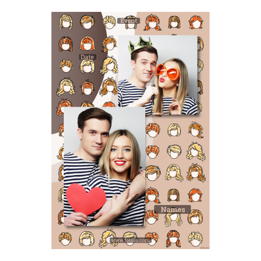 Ddzień peruki 308 brak ramki z podpisem Ddzień peruki 308 brak ramki z podpisem