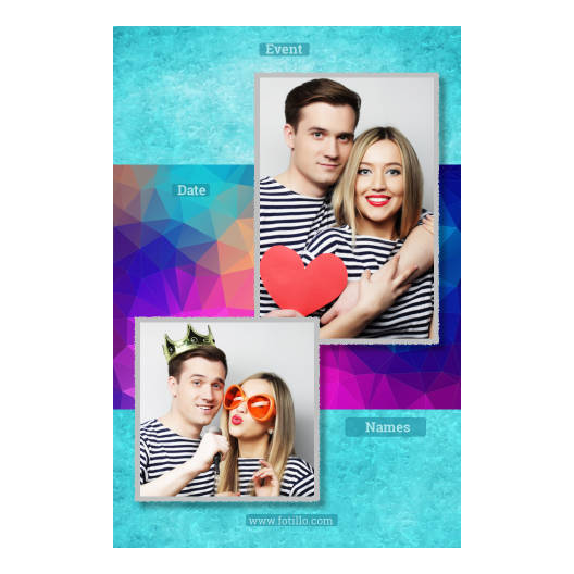 Niebieska impreza + trójkąty + 309 z podpisem Niebieska impreza + trójkąty + 309 z podpisem