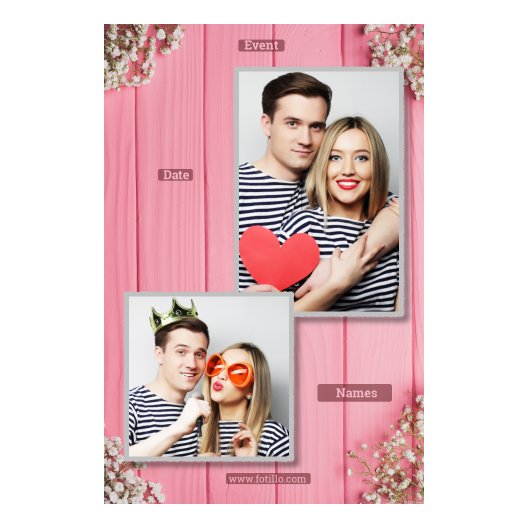 Różowe przyjęcie + deski + 309 z podpisem Różowe przyjęcie + deski + 309 z podpisem