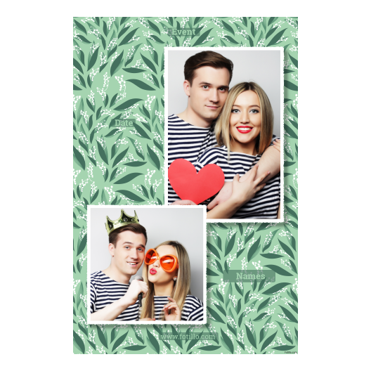 Dzień Konwalii + liście + 309 biały z podpisem Dzień Konwalii + liście + 309 biały z podpisem