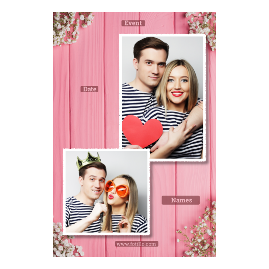 Różowe przyjęcie + deski + 309 biały z podpisem Różowe przyjęcie + deski + 309 biały z podpisem