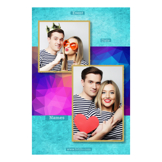 Niebieska impreza + trójkąty + 310 złoty z podpisem Niebieska impreza + trójkąty + 310 złoty z podpisem