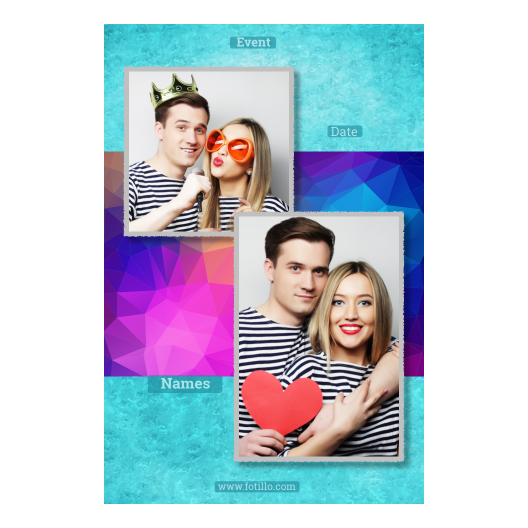 Niebieska impreza + trójkąty + 310 z podpisem Niebieska impreza + trójkąty + 310 z podpisem