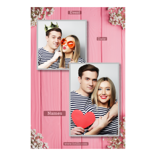 Różowe przyjęcie + deski + 310 z podpisem Różowe przyjęcie + deski + 310 z podpisem