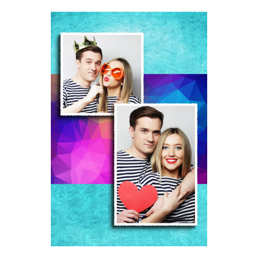 Niebieska impreza + trójkąty + 310 biały Niebieska impreza + trójkąty + 310 biały