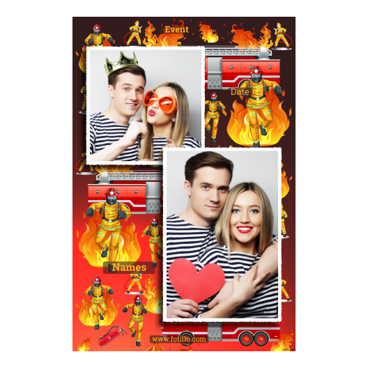 Dzień Strażaków + ogień + 310 biały z podpisem Dzień Strażaków + ogień + 310 biały z podpisem