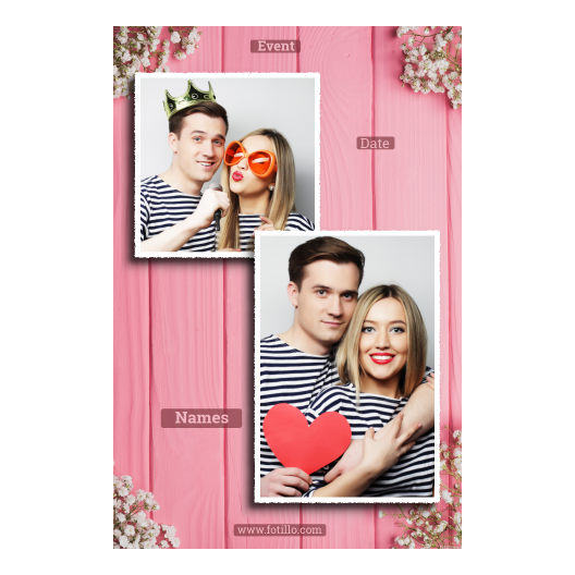 Różowe przyjęcie + deski + 310 biały z podpisem Różowe przyjęcie + deski + 310 biały z podpisem