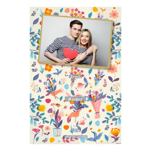 Dzień Florystów + kwiaty + 312 złoty z podpisem Dzień Florystów + kwiaty + 312 złoty z podpisem