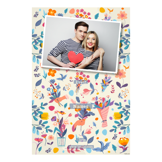 Dzień Florystów + kwiaty + 312 biały z podpisem Dzień Florystów + kwiaty + 312 biały z podpisem