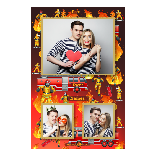 Dzień Strażaków + ogień + 315 złoty z podpisem Dzień Strażaków + ogień + 315 złoty z podpisem