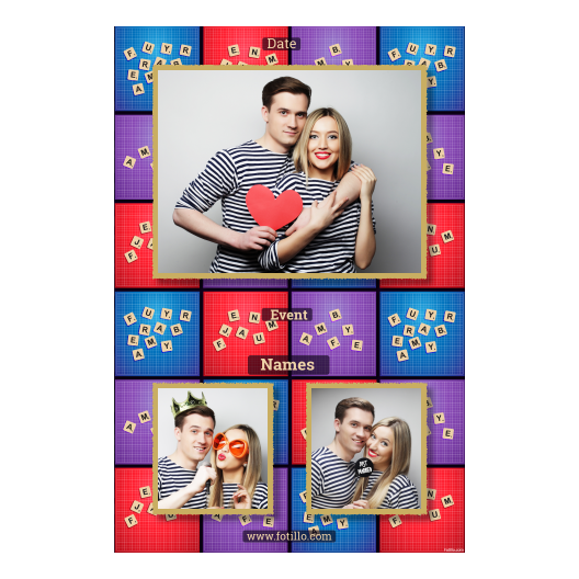 Dzień Scrabble + litery + 315 złoty z podpisem Dzień Scrabble + litery + 315 złoty z podpisem