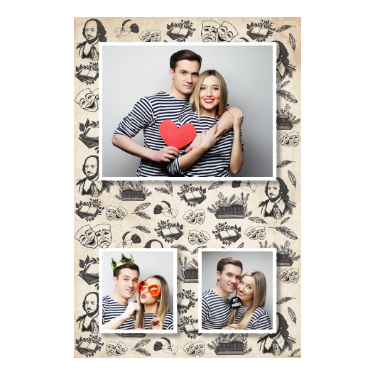 Dzień Shakespeare'a + maski i książki + 315 biały Dzień Shakespeare'a + maski i książki + 315 biały