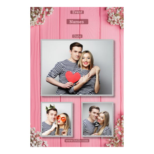 Różowe przyjęcie + deski + 316 z podpisem Różowe przyjęcie + deski + 316 z podpisem