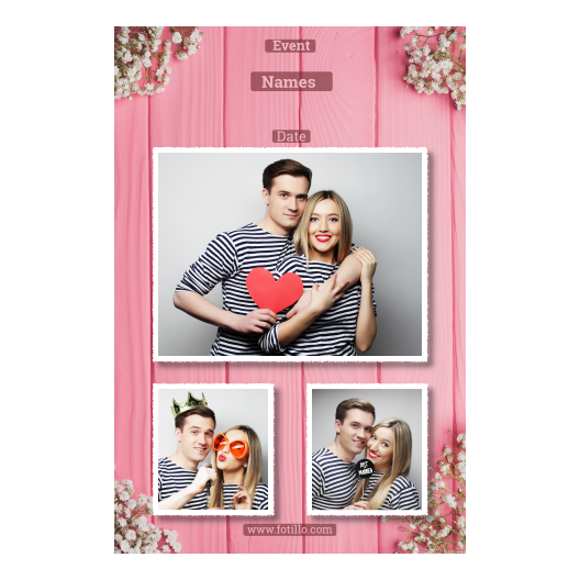 Różowe przyjęcie + deski + 316 biały z podpisem Różowe przyjęcie + deski + 316 biały z podpisem